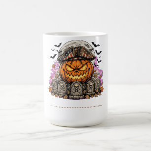 Süßes oder Saures Halloween Patriotisches Kürbis-S Kaffeetasse