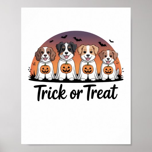 Süßes oder Saures Halloween Poster (Vorne)