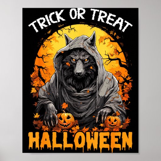 Süßes oder Saures Halloween Poster (Vorne)