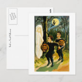 Süßes oder Saures Halloween Postkarte (Vorne/Hinten)