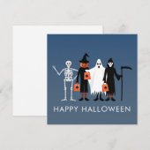 Süßes-oder-Saures-Halloween-Postkarte (Vorne/Hinten)