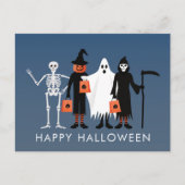 Süßes-oder-Saures Halloween Postkarte (Vorderseite)