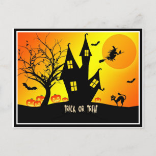 Süßes oder Saures, Halloween Postkarte