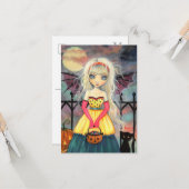 Süßes oder Saures Halloween-Postkarte Karte (Vorderseite/Rückseite Beispiel)