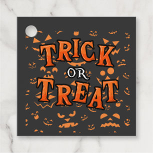 Süßes oder Saures Halloween Quadrat Geschenkanhäng Geschenkanhänger