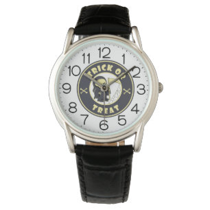 Süßes oder Saures Halloween Sensenmann Charakter Armbanduhr