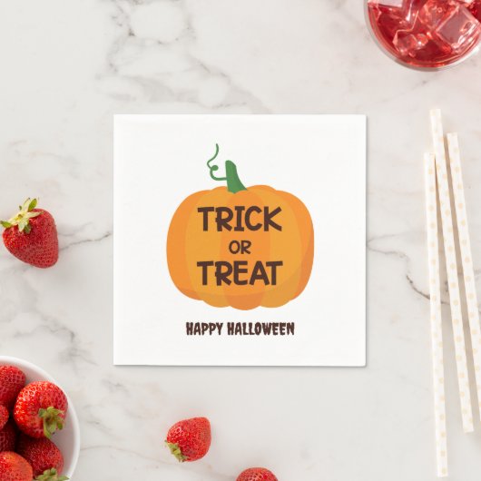 Süßes oder Saures Halloween Serviette (Beispiel)