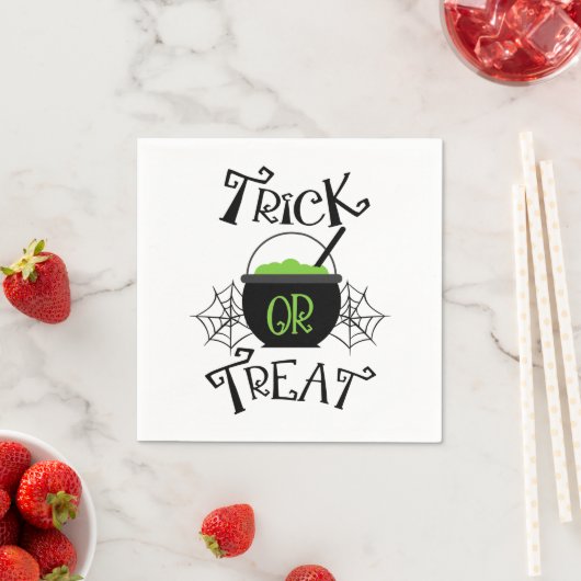 Süßes oder Saures Halloween Serviette (Beispiel)
