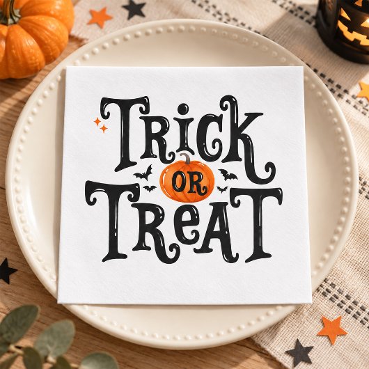 Süßes oder Saures Halloween Serviette