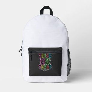 Süßes oder Saures Halloween-Spinnennetz-Design_1 Bedruckter Rucksack