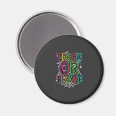 Süßes oder Saures Halloween-Spinnennetz-Design_1 Magnet (Vorderseite/Rückseite)