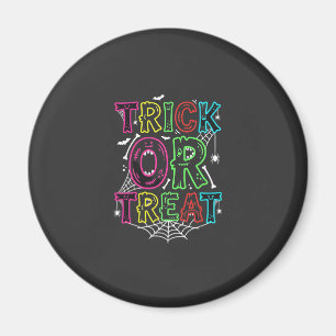 Süßes oder Saures Halloween-Spinnennetz-Design_1 Magnet