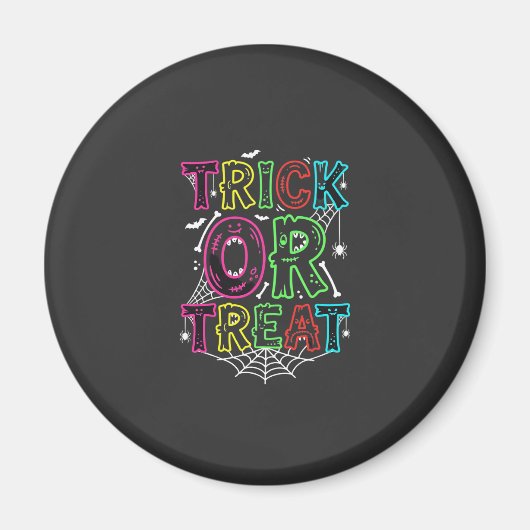 Süßes oder Saures Halloween-Spinnennetz-Design_1 Magnet (Vorne)