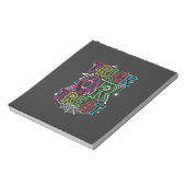 Süßes oder Saures Halloween-Spinnennetz-Design_1 Notizblock (Rotiert)
