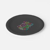 Süßes oder Saures Halloween-Spinnennetz-Design_1 Pappteller (Schrägansicht)