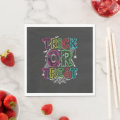 Süßes oder Saures Halloween-Spinnennetz-Design_1 Serviette (Beispiel)
