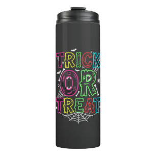 Süßes oder Saures Halloween-Spinnennetz-Design_1 Thermosbecher