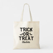 Süßes oder Saures Halloween Tragetasche (Rückseite)