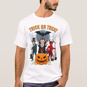Süßes oder Saures Halloween Vampir Zombie Teufel K T-Shirt