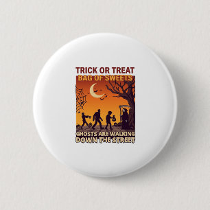 Süßes oder Saures Halloween Zombies Sensenmann Kür Button