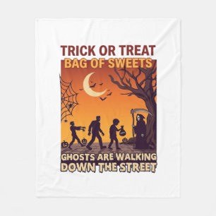 Süßes oder Saures Halloween Zombies Sensenmann Kür Fleecedecke