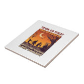 Süßes oder Saures Halloween Zombies Sensenmann Kür Fliese (Seite)