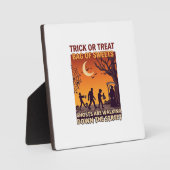 Süßes oder Saures Halloween Zombies Sensenmann Kür Fotoplatte (Vorderseite)