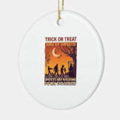 Süßes oder Saures Halloween Zombies Sensenmann Kür Keramik Ornament (Links)
