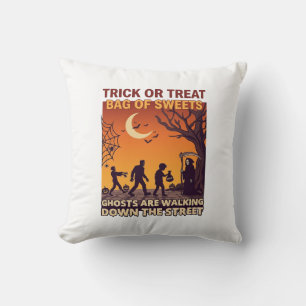 Süßes oder Saures Halloween Zombies Sensenmann Kür Kissen