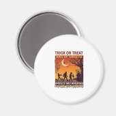 Süßes oder Saures Halloween Zombies Sensenmann Kür Magnet (Vorderseite/Rückseite)