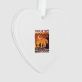 Süßes oder Saures Halloween Zombies Sensenmann Kür Ornament (Vorderseite)