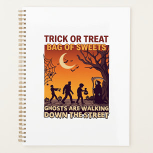 Süßes oder Saures Halloween Zombies Sensenmann Kür Planer