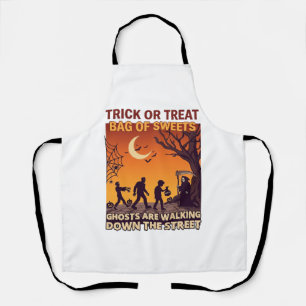 Süßes oder Saures Halloween Zombies Sensenmann Kür Schürze