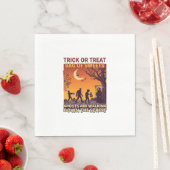 Süßes oder Saures Halloween Zombies Sensenmann Kür Serviette (Beispiel)