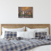 Süßes oder Saures handbemalte Halloween Leinwanddruck (Insitu (Schlafzimmer))