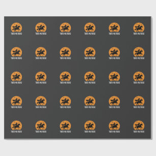 Süßes oder Saures Hexen Einhorn Halloween Design_1 Geschenkpapier