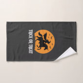 Süßes oder Saures Hexen Einhorn Halloween Design_1 Handtuch (Handtuch)