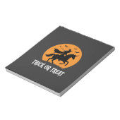 Süßes oder Saures Hexen Einhorn Halloween Design_1 Notizblock (Rotiert)