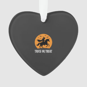 Süßes oder Saures Hexen Einhorn Halloween Design_1 Ornament