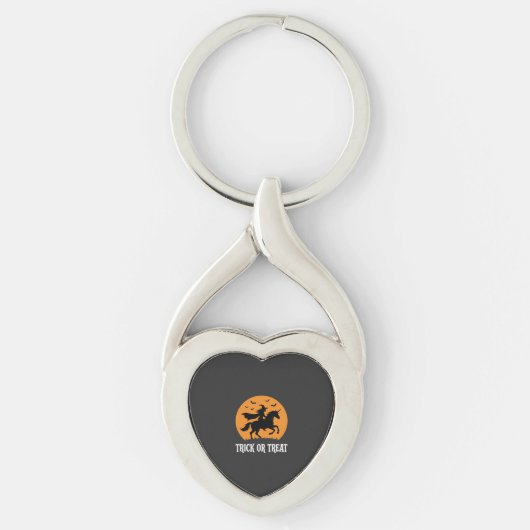 Süßes oder Saures Hexen Einhorn Halloween Design_1 Schlüsselanhänger (Vorderseite)