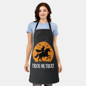 Süßes oder Saures Hexen Einhorn Halloween Design_1 Schürze (Getragen)
