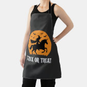 Süßes oder Saures Hexen Einhorn Halloween Design_1 Schürze (InSitu)