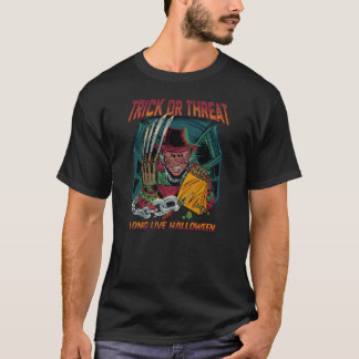 Süßes oder Saures Horror Halloween Vintage Slasher T-Shirt
