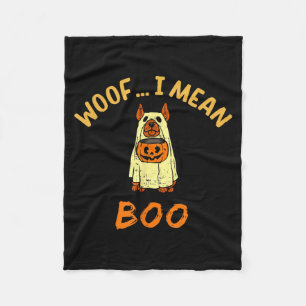Süßes oder Saures Hund Geisterkostüm Halloween Hun Fleecedecke