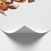 Süßes oder Saures Hund � Hübsches Halloween-Welpen Geschenkpapier (Ecke)