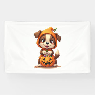 Süßes oder Saures Hund – Süßes Halloween-Welpen-Sh Banner