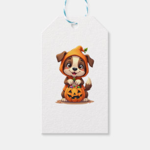 Süßes oder Saures Hund � Süßes Halloween-Welpen-Sh Geschenkanhänger