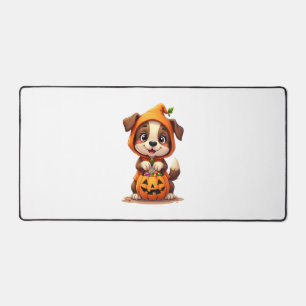 Süßes oder Saures Hund – Süßes Halloween-Welpen-Sh Schreibtischunterlage