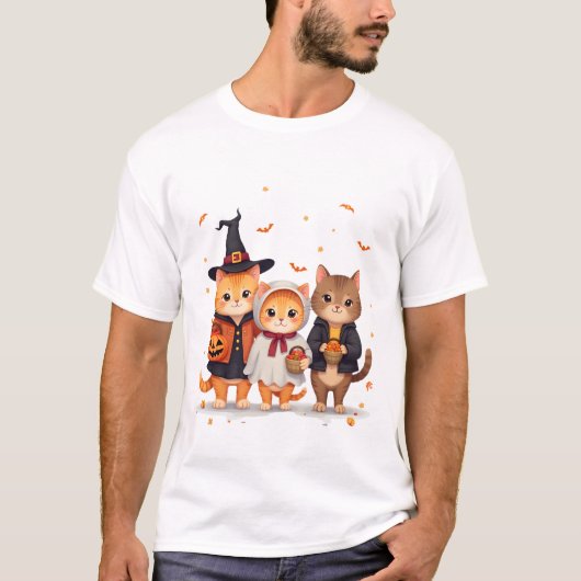 Süßes-oder-Saures-Katzenbande T-Shirt (Vorderseite)