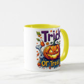 Süßes oder Saures Kürbis Candy Schädel Halloween � Tasse (VorderseiteRechts)